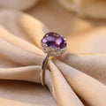 Natural, Impurity-Free Amethyst Ring