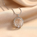 Moonstone Antler Pendant Necklace