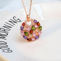 Multi-Gemstone Charm Necklace