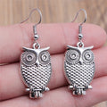 Vintage Owl Bohemian Drop Earrings