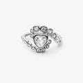 Crystal Heart Hug Ring