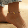 Sunflower Ankle Chain