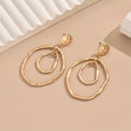 Unique Lava Texture Double-Layer Earrings