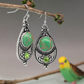 Vintage Boho Stone Drop Earrings