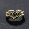 Luxurious Double-Layer Ring