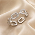 White Gold Sparkling Cubic Zirconia Ring