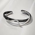 Minimalist Wave Cuff Bracelet