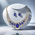 Maevina Zafiros Gold Jewellery Set