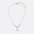 Pearl Marquise Vine Drop Necklace