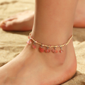 Ankle Chain with Turquoise and Gold