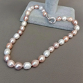Elegant Coloured Pearl Necklace