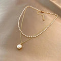 Exquisite White Pearl Necklace